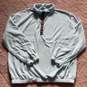 Urban Outfitters Blue Quarterzip Sweatshirt Women's Size M